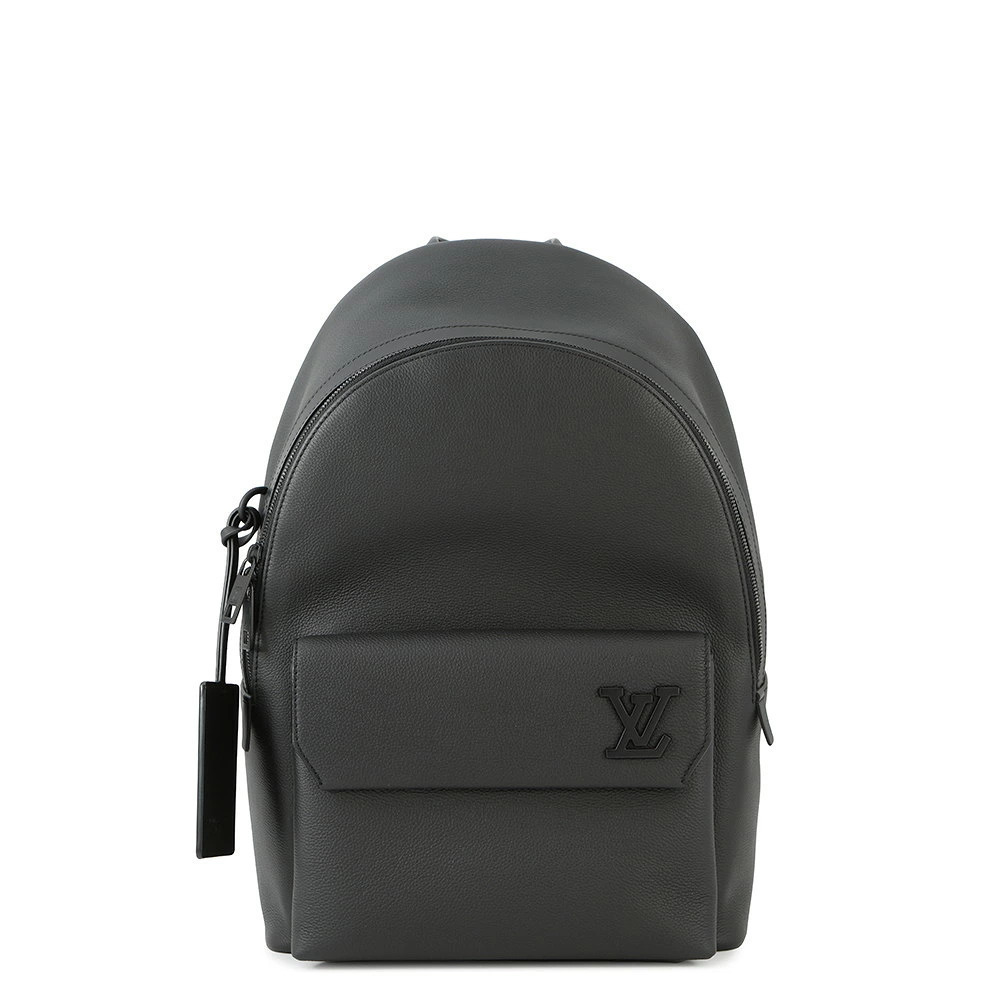 Louis Vuitton Takeoff Backpack Grain Leather Bag Black